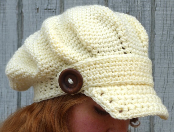 Arctic Edge Brimmed Beret PDF Crochet Pattern Instant Download