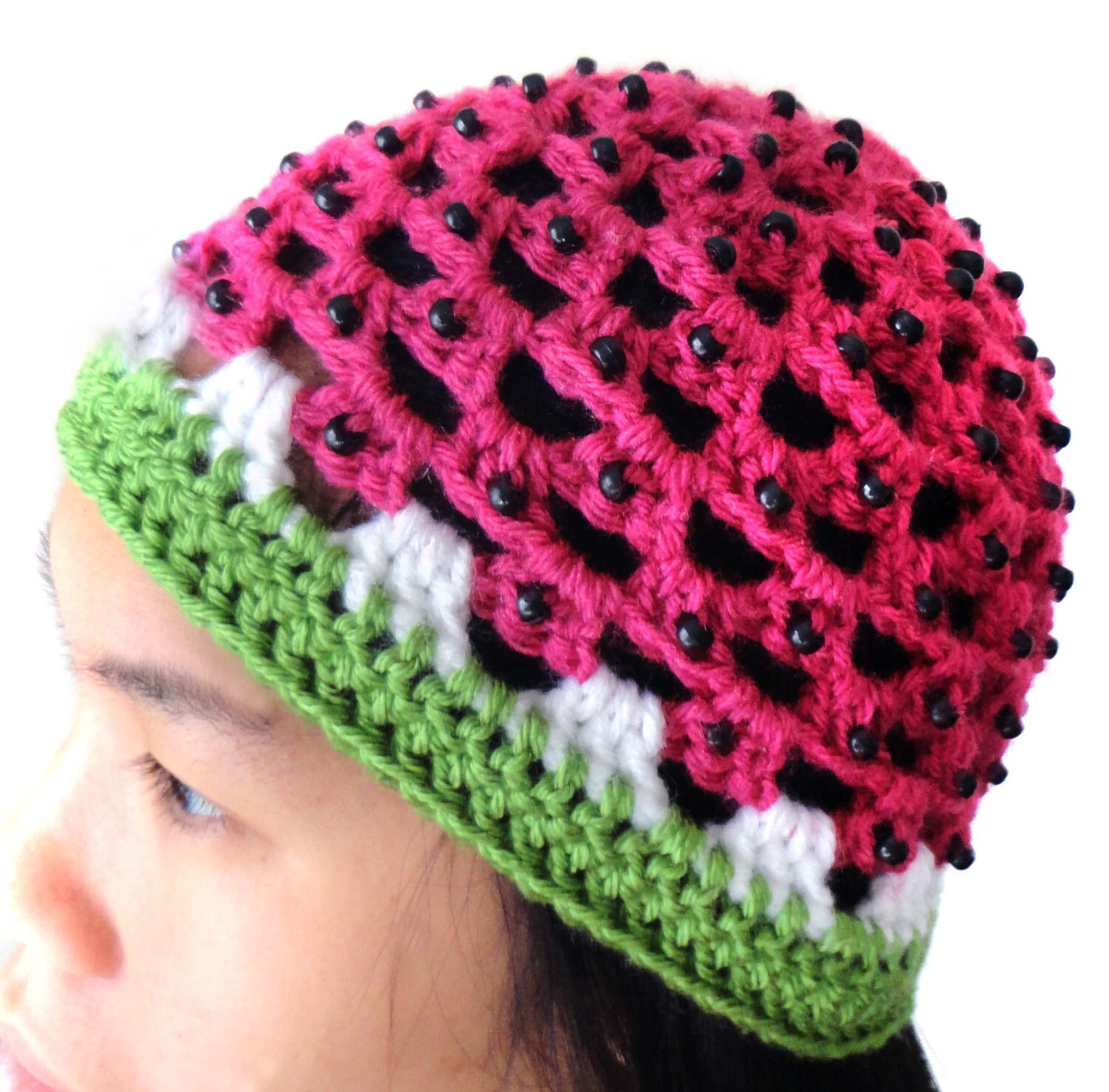 Watermelon Hat 5 Sizes PDF Crochet Pattern Instant Etsy