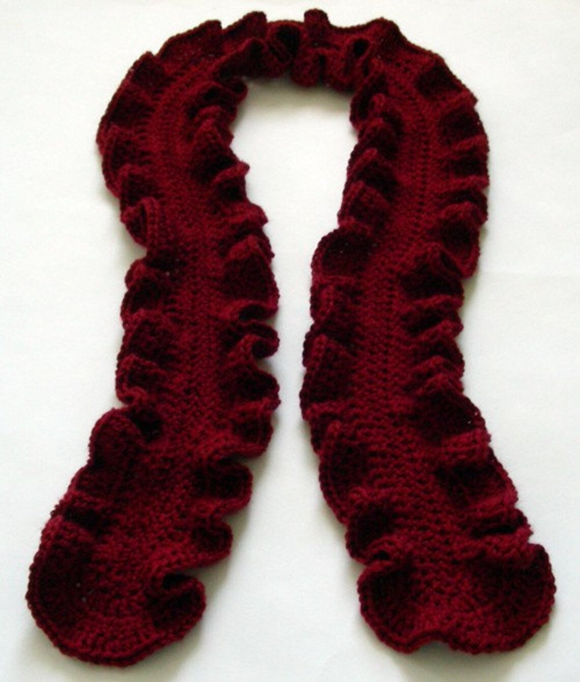 Double Ruffle Scarf - PDF Crochet Pattern - Instant Download - Etsy