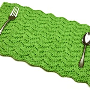 Solid Chevron Placemat - PDF Crochet Pattern - Instant Download