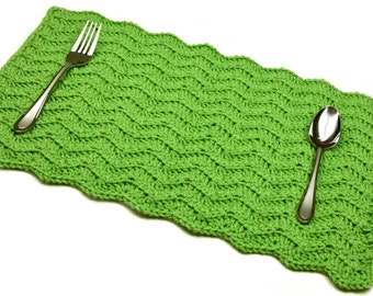Solid Chevron Placemat - PDF Crochet Pattern - Instant Download