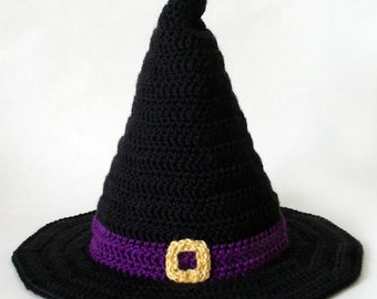 Witch Hat (5 sizes) - PDF Crochet Pattern - Instant Download