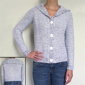 Classic Cardigan Sweater - PDF Crochet Pattern - Instant Download