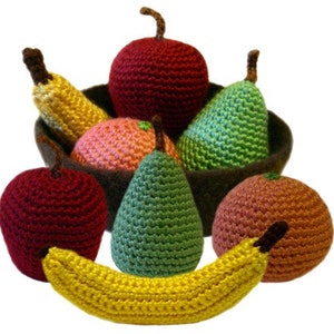 Play Fruit Set - PDF Crochet Pattern - Instant Download