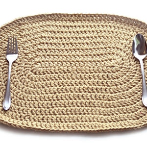 Double Stranded Oval Placemat - PDF Crochet Pattern - Instant Download