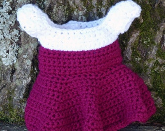 Doll Peasant Dress - PDF Crochet Pattern - Instant Download