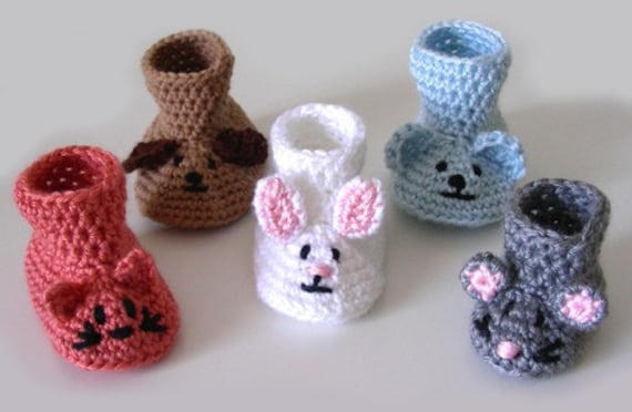 Animal clearance baby booties