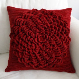 Flower Pillow Cover - PDF Crochet Pattern - Instant Download