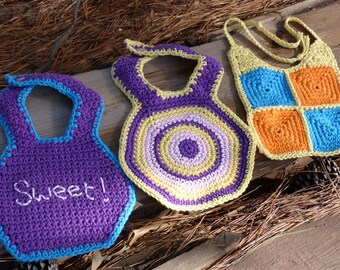 Lil' Blessing Baby Bibs - PDF Crochet Pattern - Instant Download