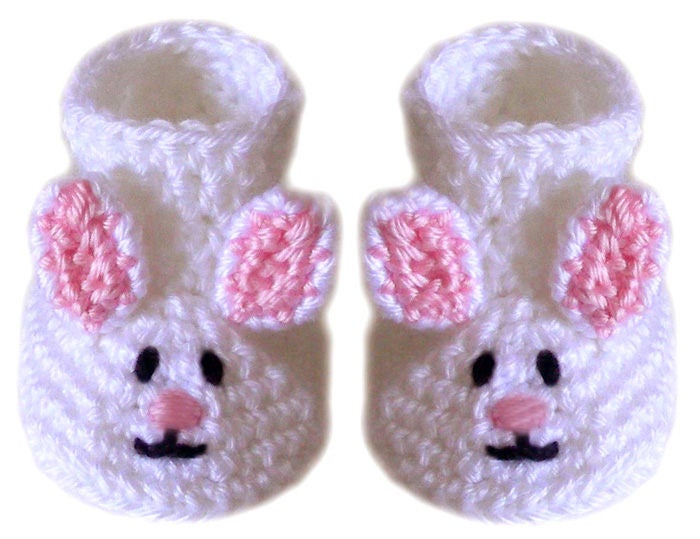 Baby Bunny Booties 3 Crochet Instant | Etsy