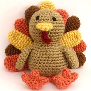 Timothy The Turkey - PDF Crochet Pattern - Instant Download