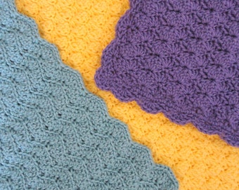 3 Solid Blanket Stitches - PDF Crochet Pattern - Instant Download