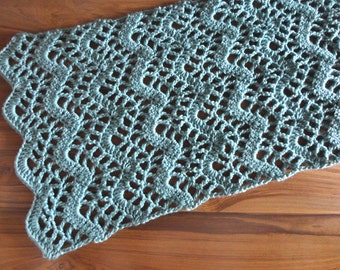 Lacy Chevron Table Runner - PDF Crochet Pattern - Instant Download