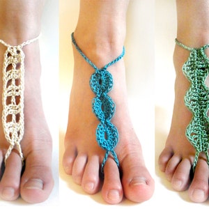 Barefoot Sandal Set - PDF Crochet Pattern - Instant Download