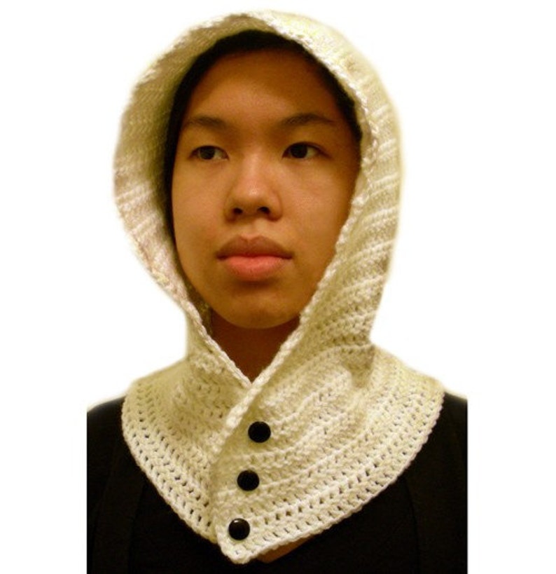 Hooded Cowl 3 Sizes PDF Crochet Pattern Instant Download image 1