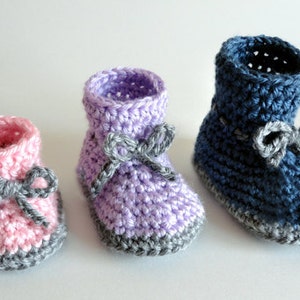Classic Baby Booties (3 Sizes) - PDF Crochet Pattern - Instant Download