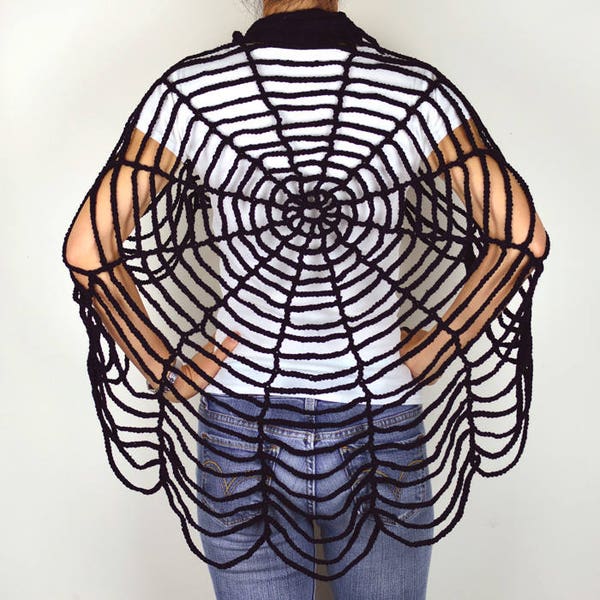 Spider Web Shawl - PDF Crochet Pattern - Instant Download