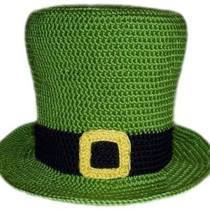 Leprechaun Hat  (5 Sizes) - PDF Crochet Pattern - Instant Download