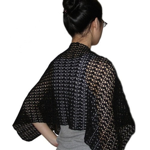 Striping Shells Shawl - PDF Crochet Pattern - Insant Download