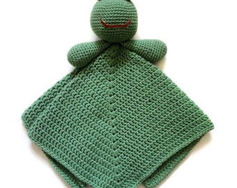 Frog Security Blanket - PDF Crochet Pattern - Instant Download