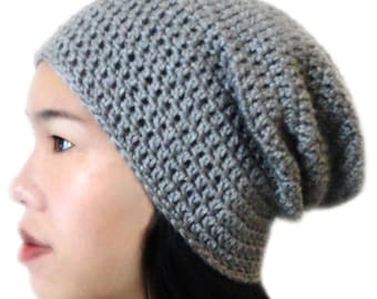 Classic Slouchy Beanie (5 Sizes) - PDF Crochet Pattern - Instant Download