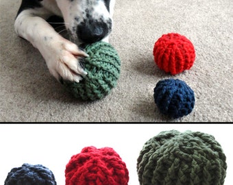 Textured Ball Dog Toys - PDF Crochet Pattern - Instant Download