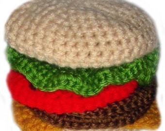 Hamburger Coasters - PDF Crochet Pattern - Instant Download