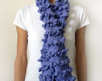 Loopy Ruffle Scarf - PDF Crochet Pattern - Instant Download