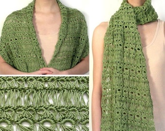 Broomstick Lace Wrap - PDF Crochet Pattern - Instant Download