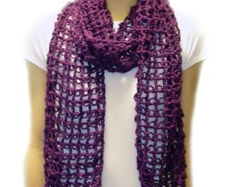 Absolutely Easy Lace Scarf - PDF Crochet Pattern - Instant Download