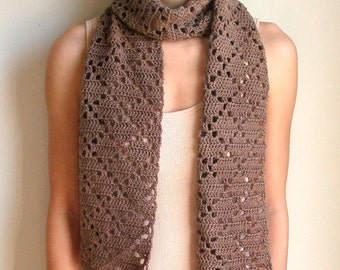 Diamond Eyelet Scarf - PDF Crochet Pattern - Instant Download