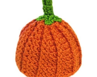 Pumpkin Hat (3 Sizes) - PDF Crochet Pattern - Instant Download