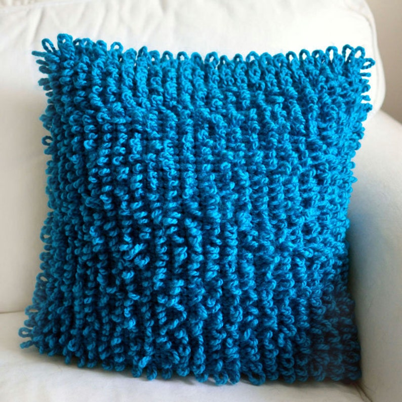 Loopy Pillow PDF Crochet Pattern Instant Download image 1