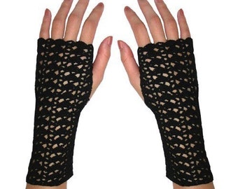 Striping Shells Fingerless Gloves - PDF Crochet Pattern - Instant Download