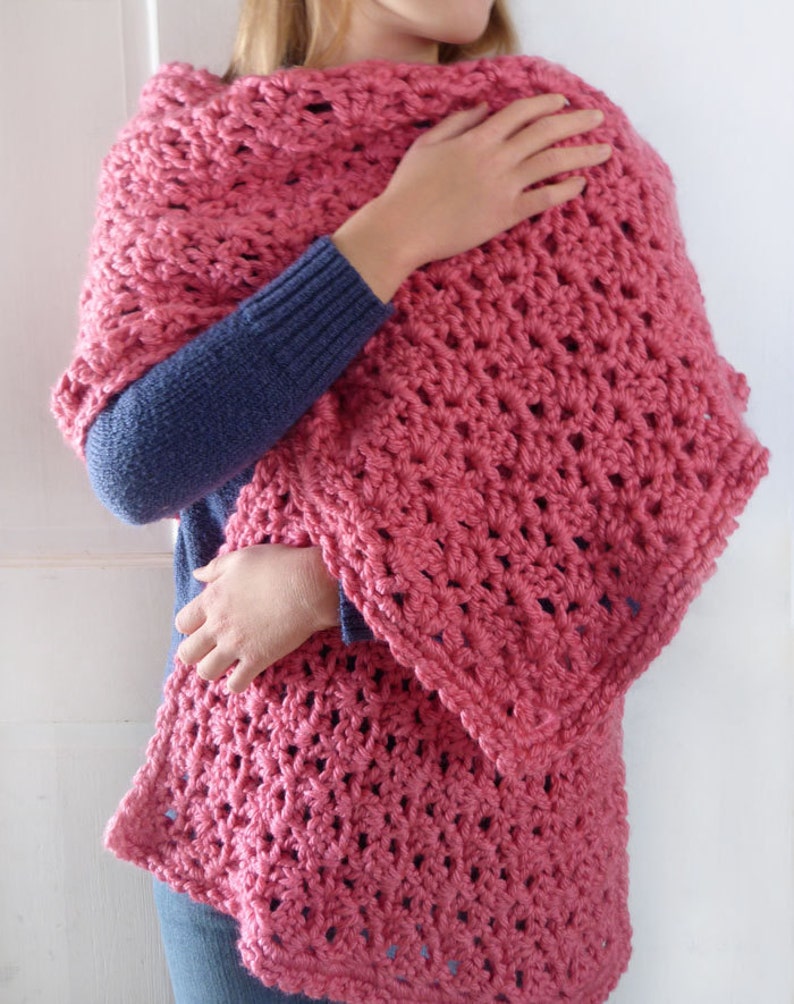 Comfy Snuggle Wrap PDF Crochet Pattern Instant Download image 1