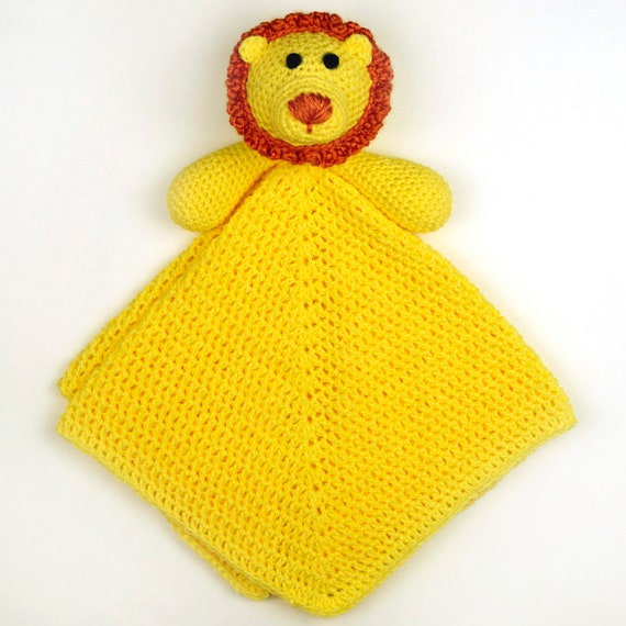 Lion Security Blanket PDF Crochet Pattern Instant Download Etsy
