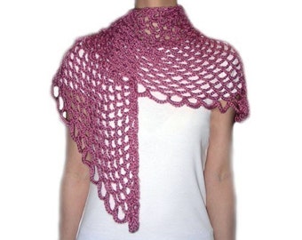 Angel Lace Scarf - PDF Crochet Pattern - Instant Download