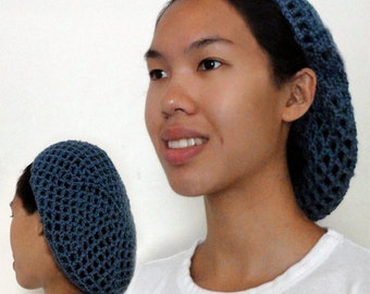 Netted Hair Snood - PDF Crochet Pattern - Instant Download