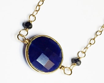 GARNET RUBY CRYSTAL NECKLACE. T585NCB main image 1