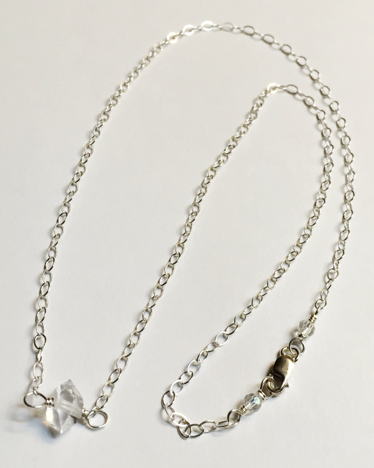 Herkimer Diamond Necklace Herkimer Necklace Herkimer Etsy