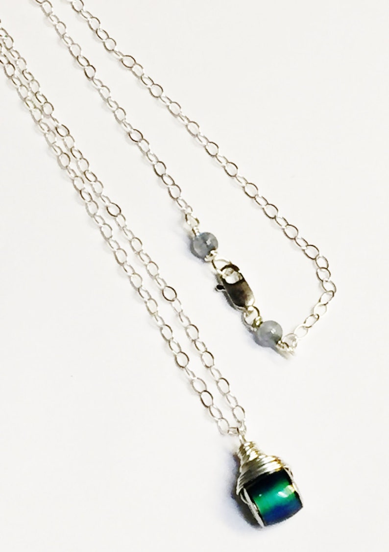 Mood Necklace Mood Jewelry Sterling Silver Mood Necklace | Etsy