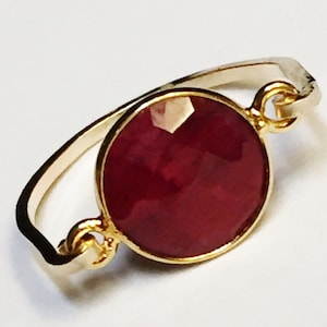 Ruby Ring, Ruby Gemstone Ring, July Birthstone, Ruby Jewelry, 14K Gold Filled Ring, Gold Jewelry, Ruby Silver Ring, Silver Ring, Red Ring