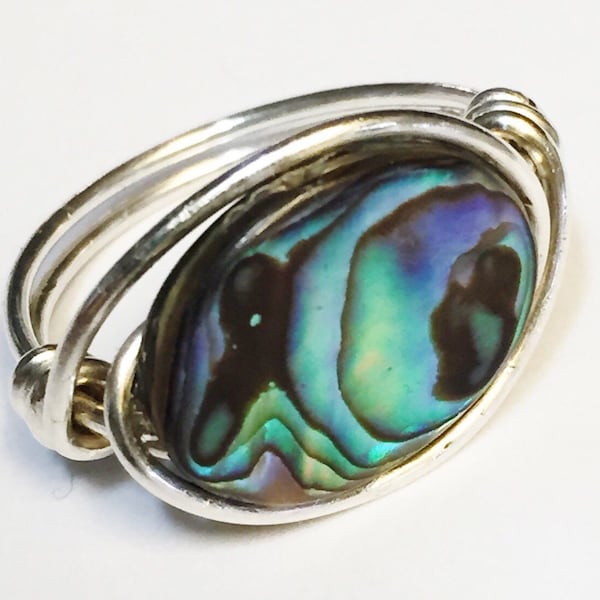 Abalone Ring - Etsy