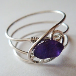 Amethyst Ring, Amethyst Jewelry, February Birthstone, Sterling Silver Rings for Women, Silver Rings, Sterling Silver
