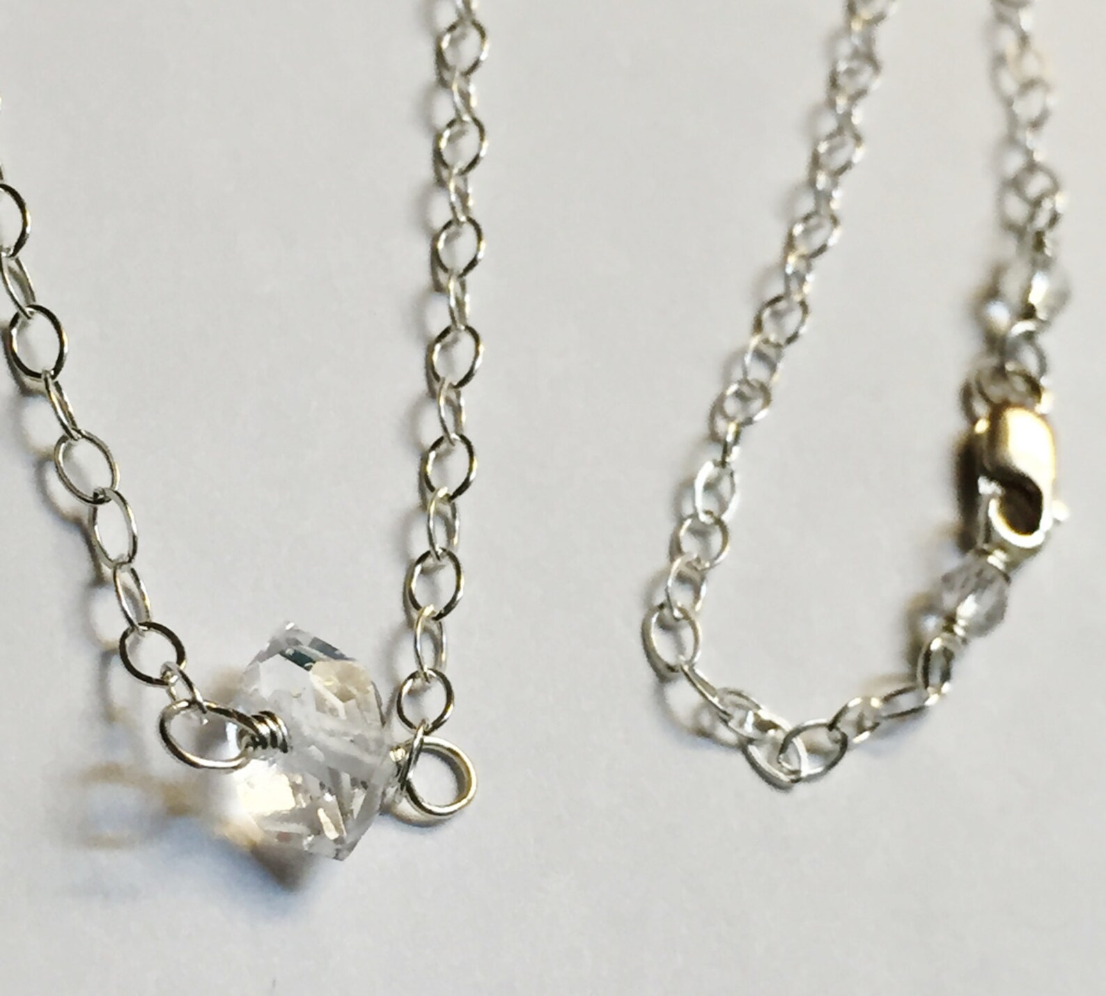 Herkimer Diamond Necklace Herkimer Necklace Herkimer Etsy