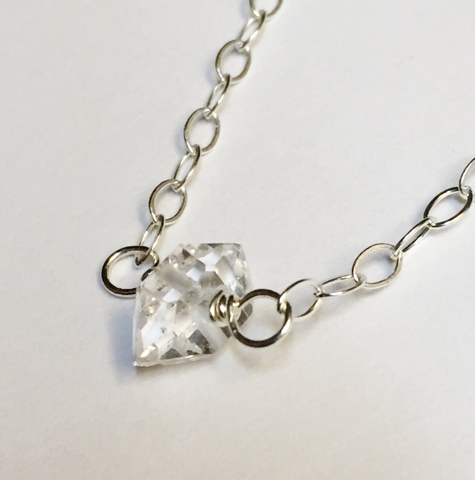 Herkimer Diamond Necklace Herkimer Necklace Herkimer Etsy