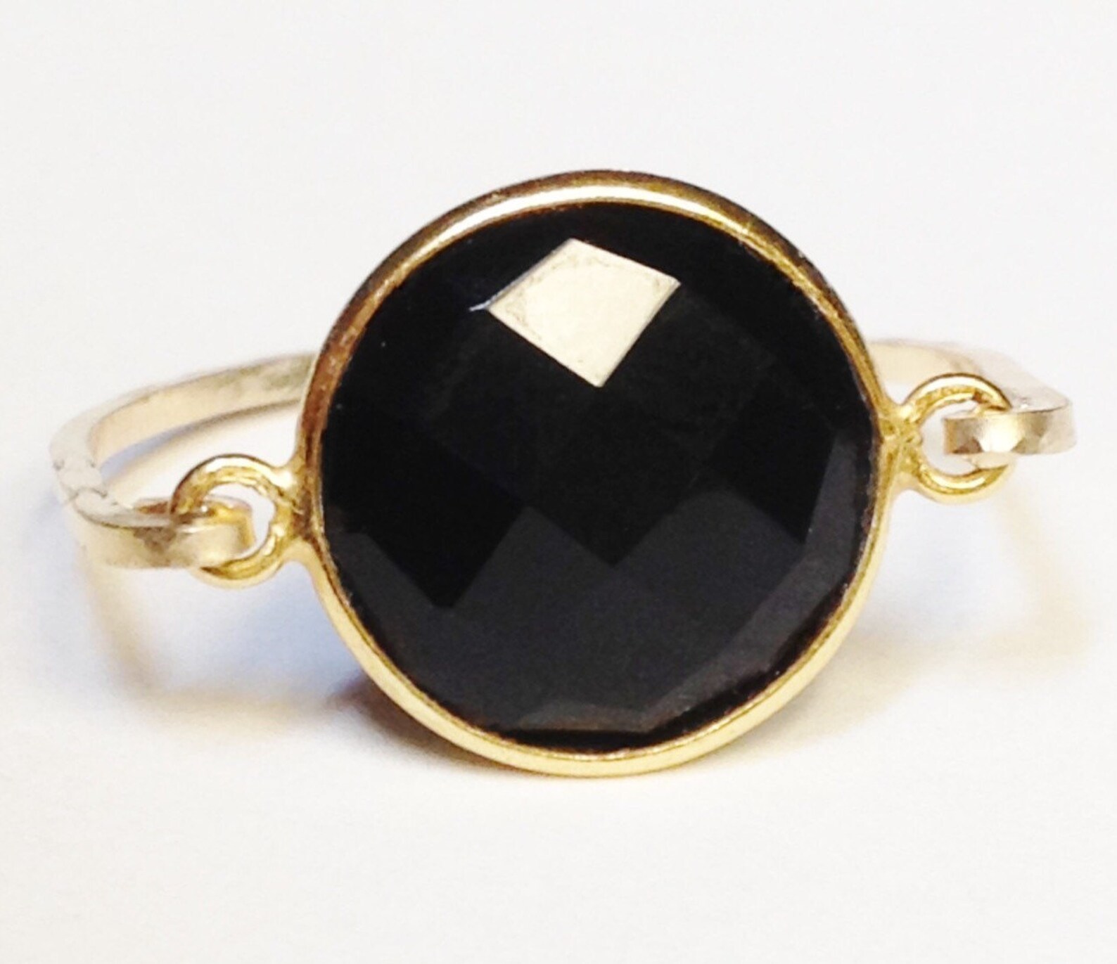 Black Onyx Ring Black Onyx Gemstone Gold Ring 14K Gold | Etsy