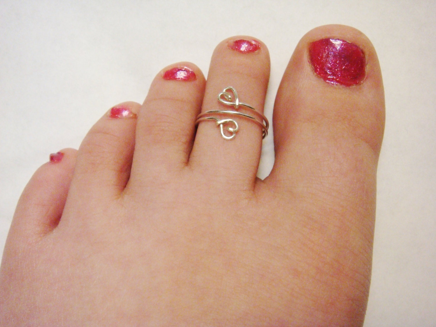 Solid Gold Toe Ring Solid Gold Ring Solid Gold Heart Toe Etsy
