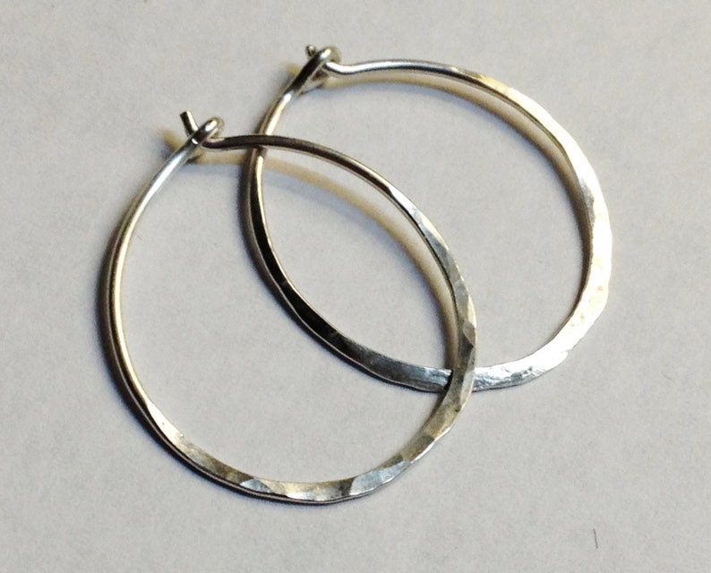Sterling Silver Hoop Earrings 925 Sterling Silver Hoop Etsy