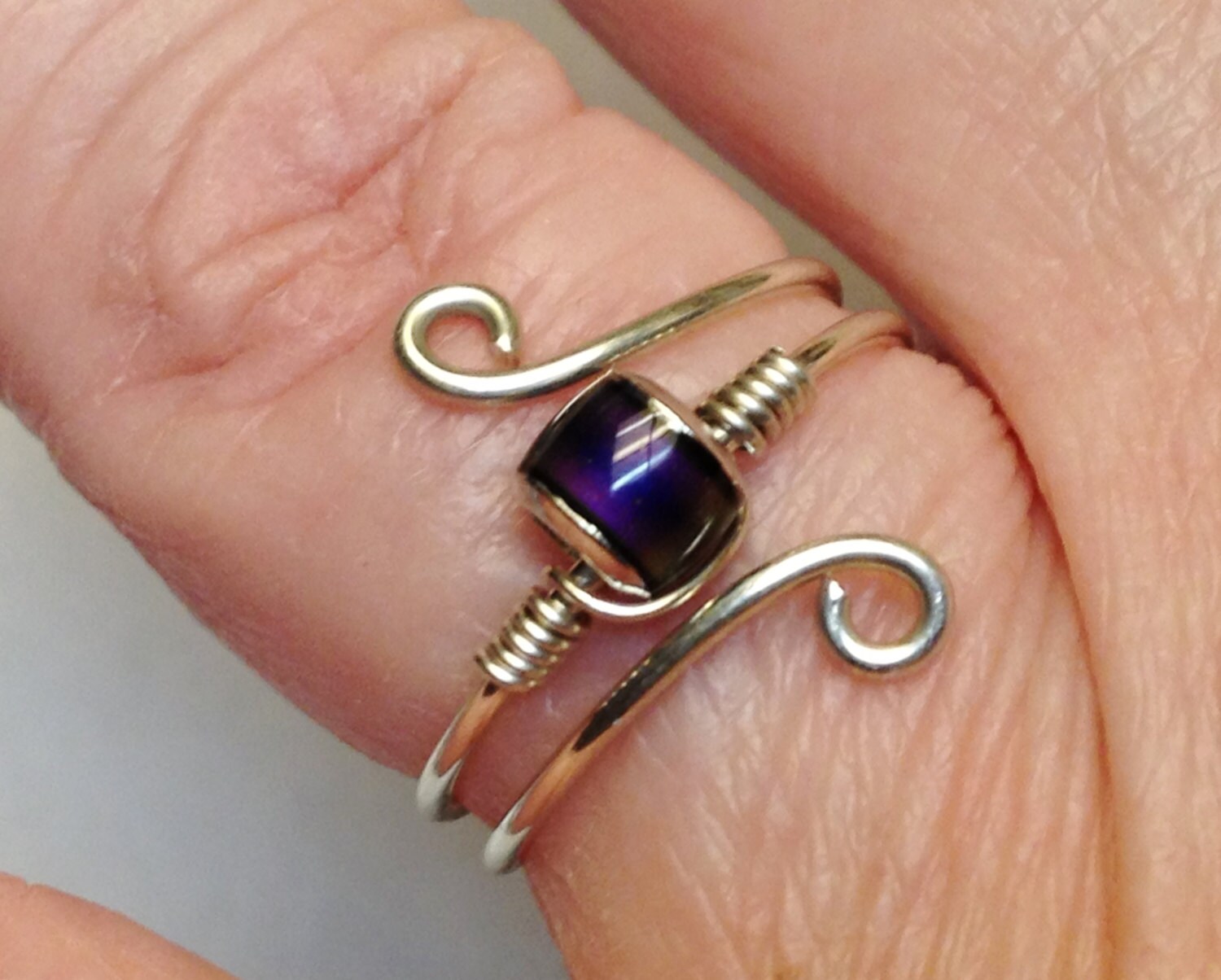 Sterling Silver Mood Ring Mood Jewelry Mood Stone Sterling | Etsy